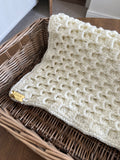 Cream Cloud Collection - The Alpaca Twisted Corner To Corner Ziah Blanket 20” x 30”
