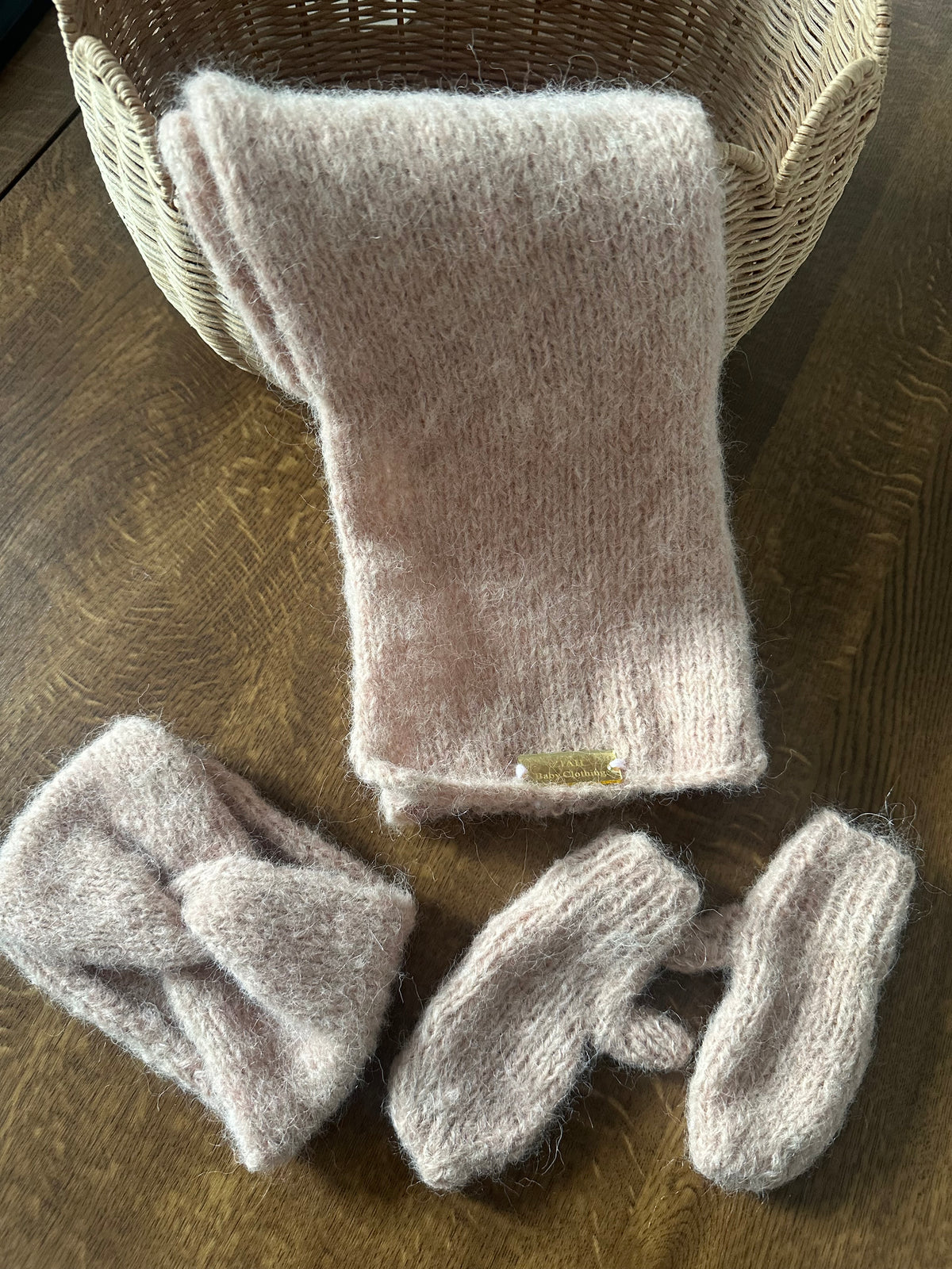 Super Soft Alpaca Scarf Mittens & Headband Ziah Set
