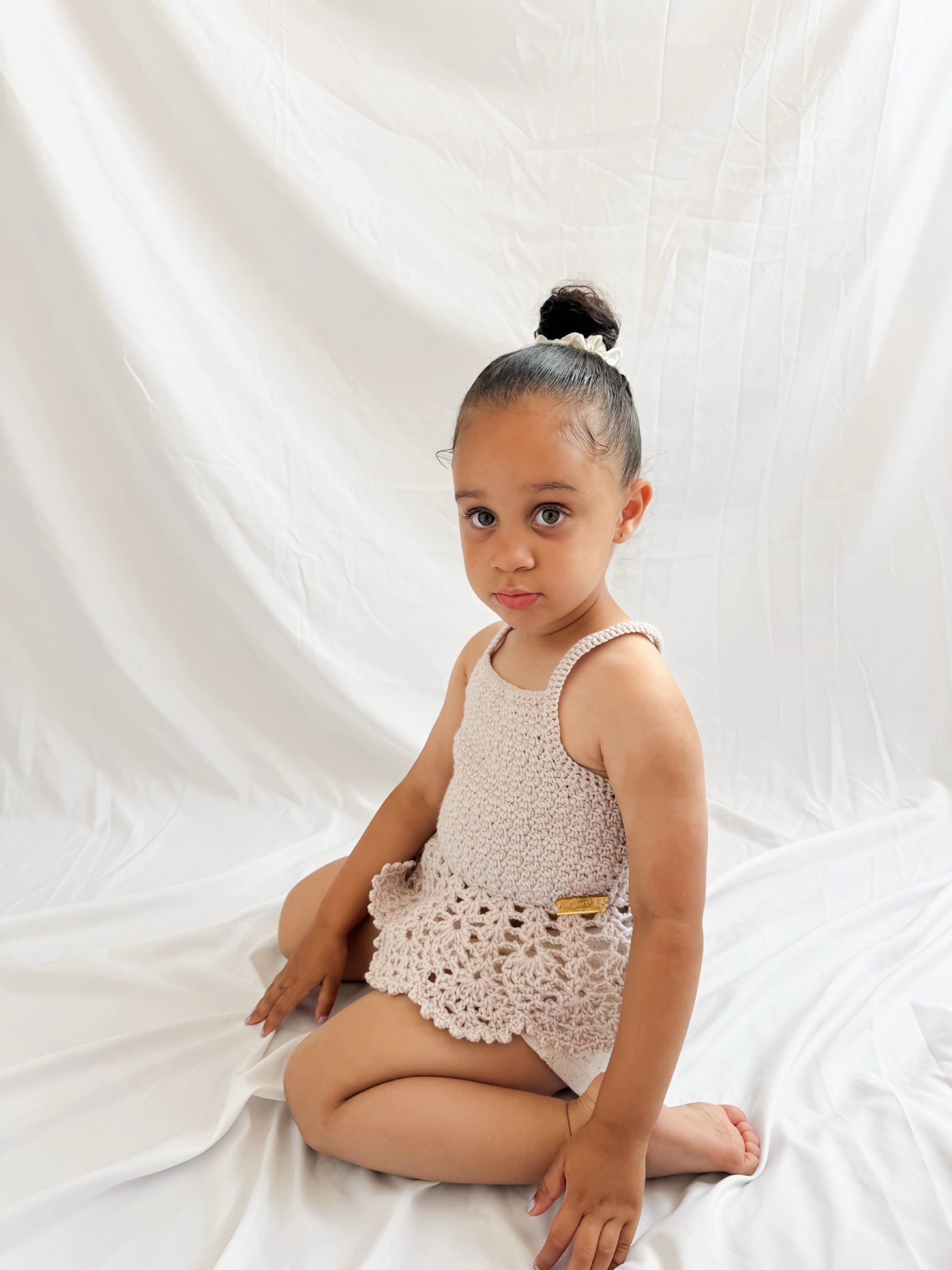 26S - Ziah Detailed Cross Crochet Top