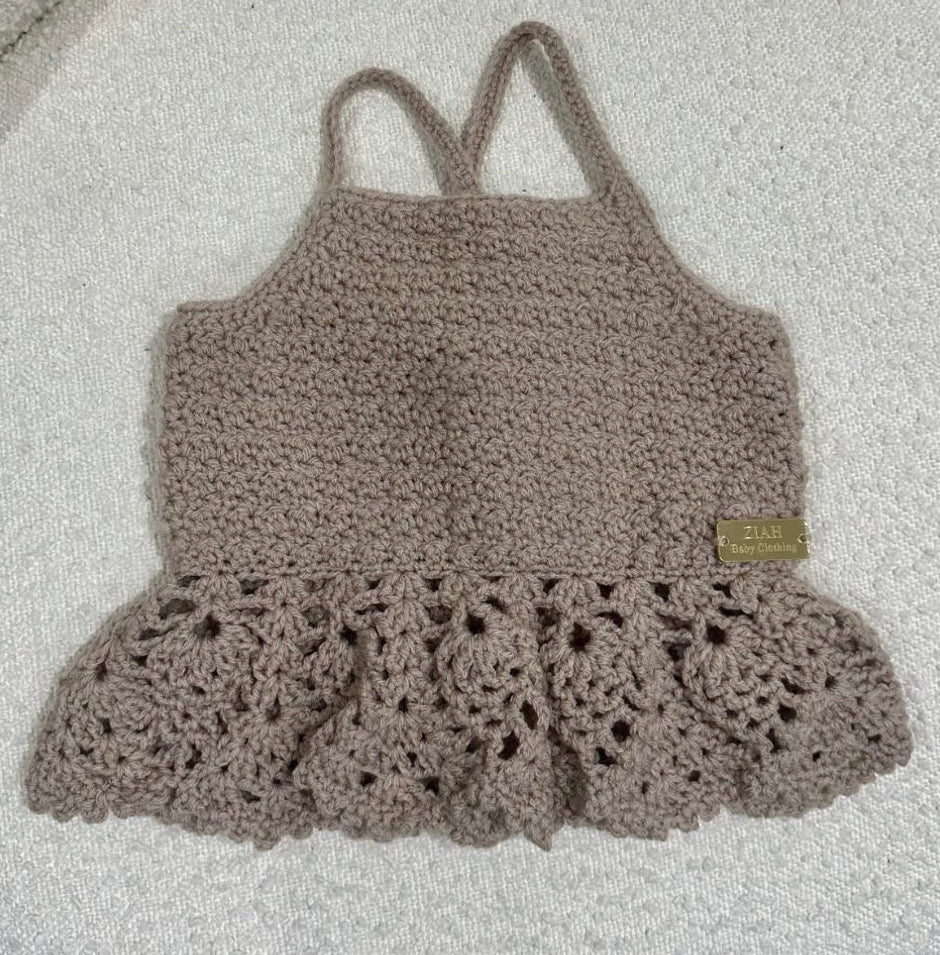 26S - Ziah Detailed Cross Crochet Top