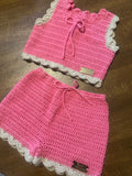 01 - Frills & Floral The Ziah Scallop Short & Top Set