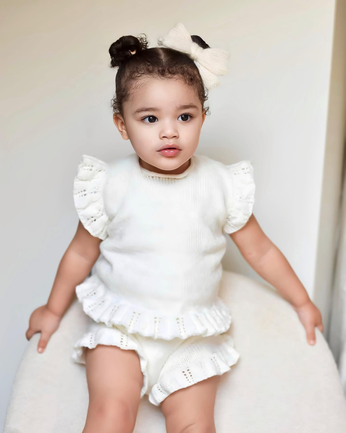 26S - Ziah Knitted Frilly Top