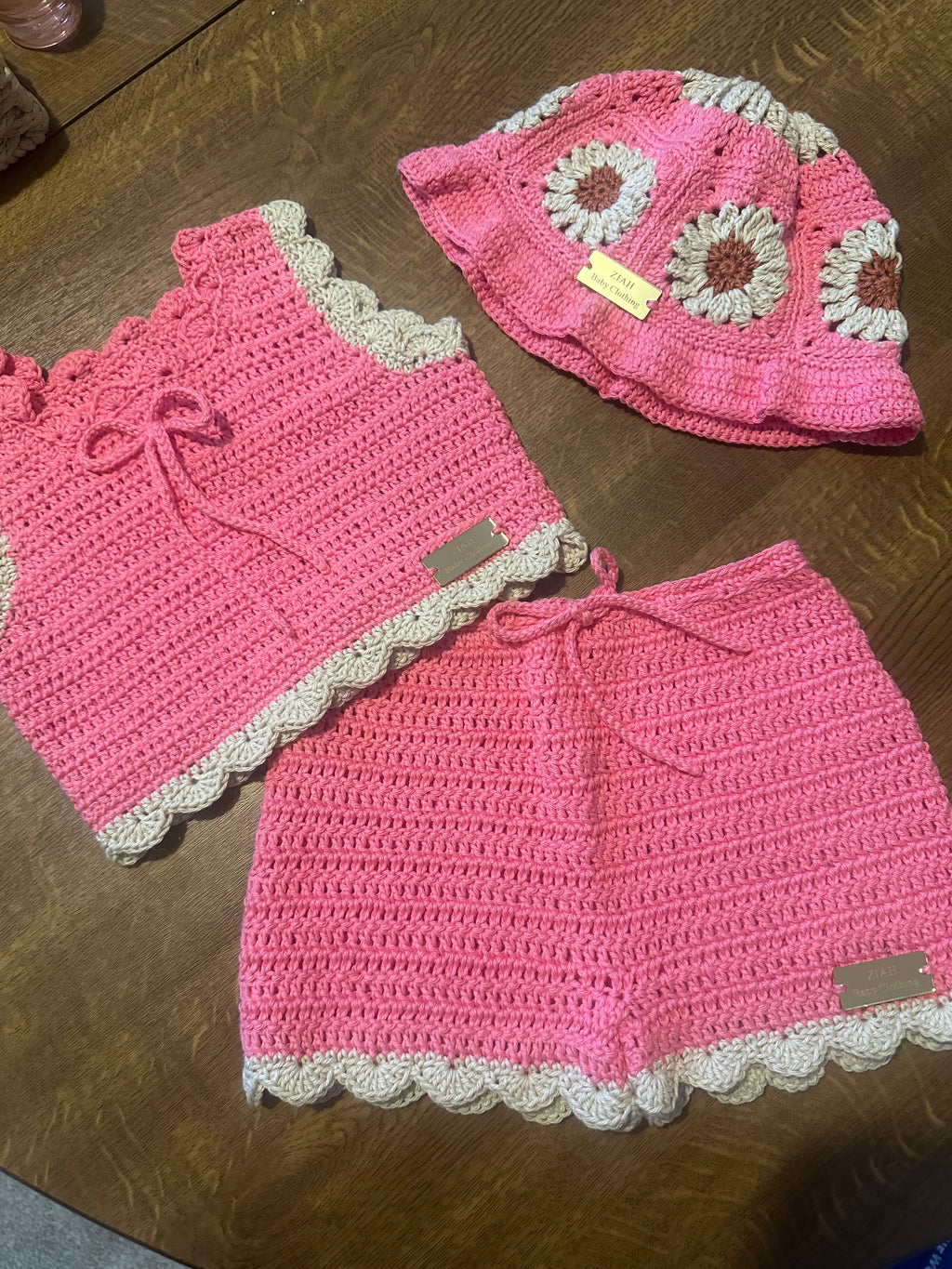 01 - Frills & Floral The Ziah Scallop Short & Top Set