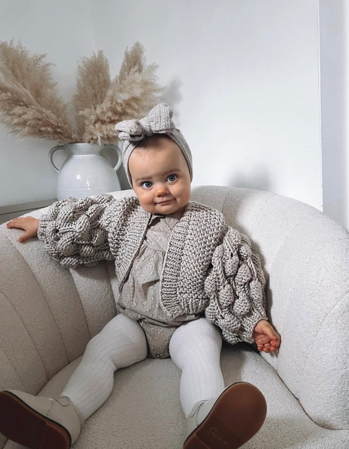 AW1 - Open Bubble Sleeve Cardigan