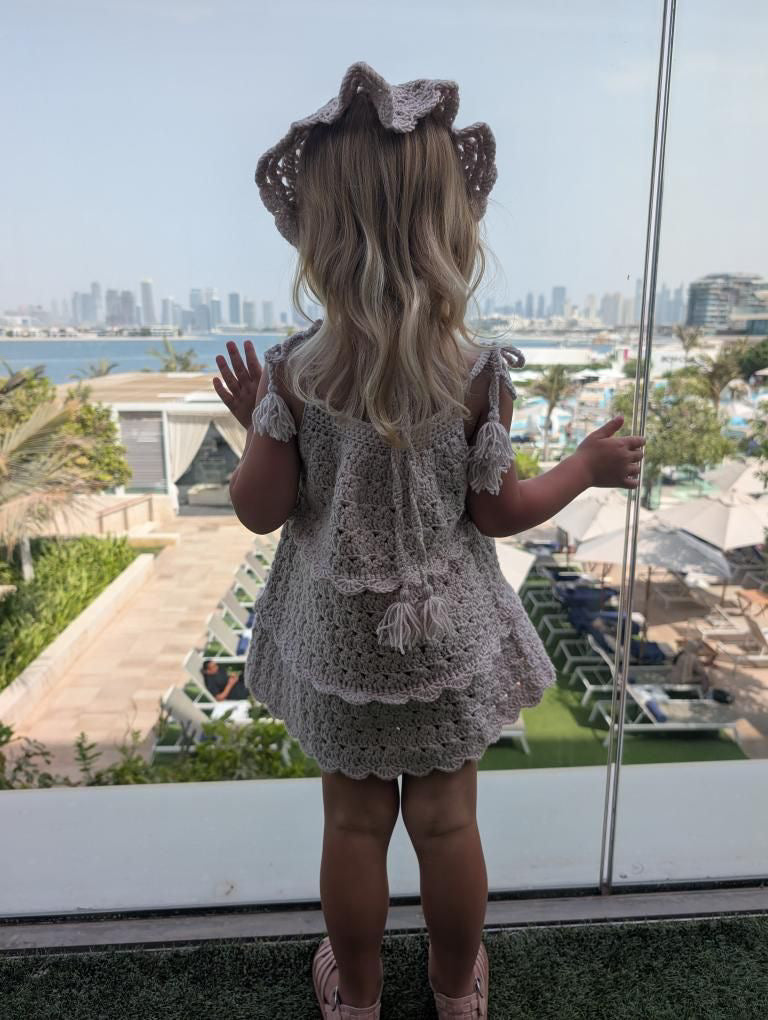 26S - (5-10Years)The Ziah Scallop Detailed Dress