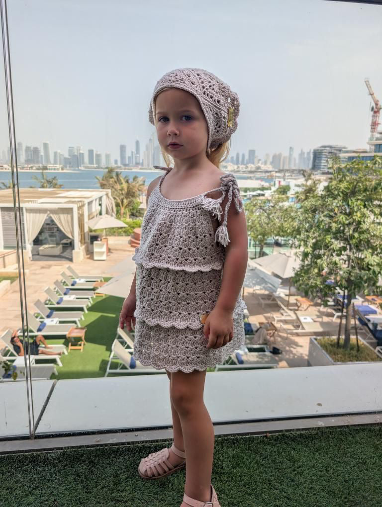 26S - (5-10Years)The Ziah Scallop Detailed Dress