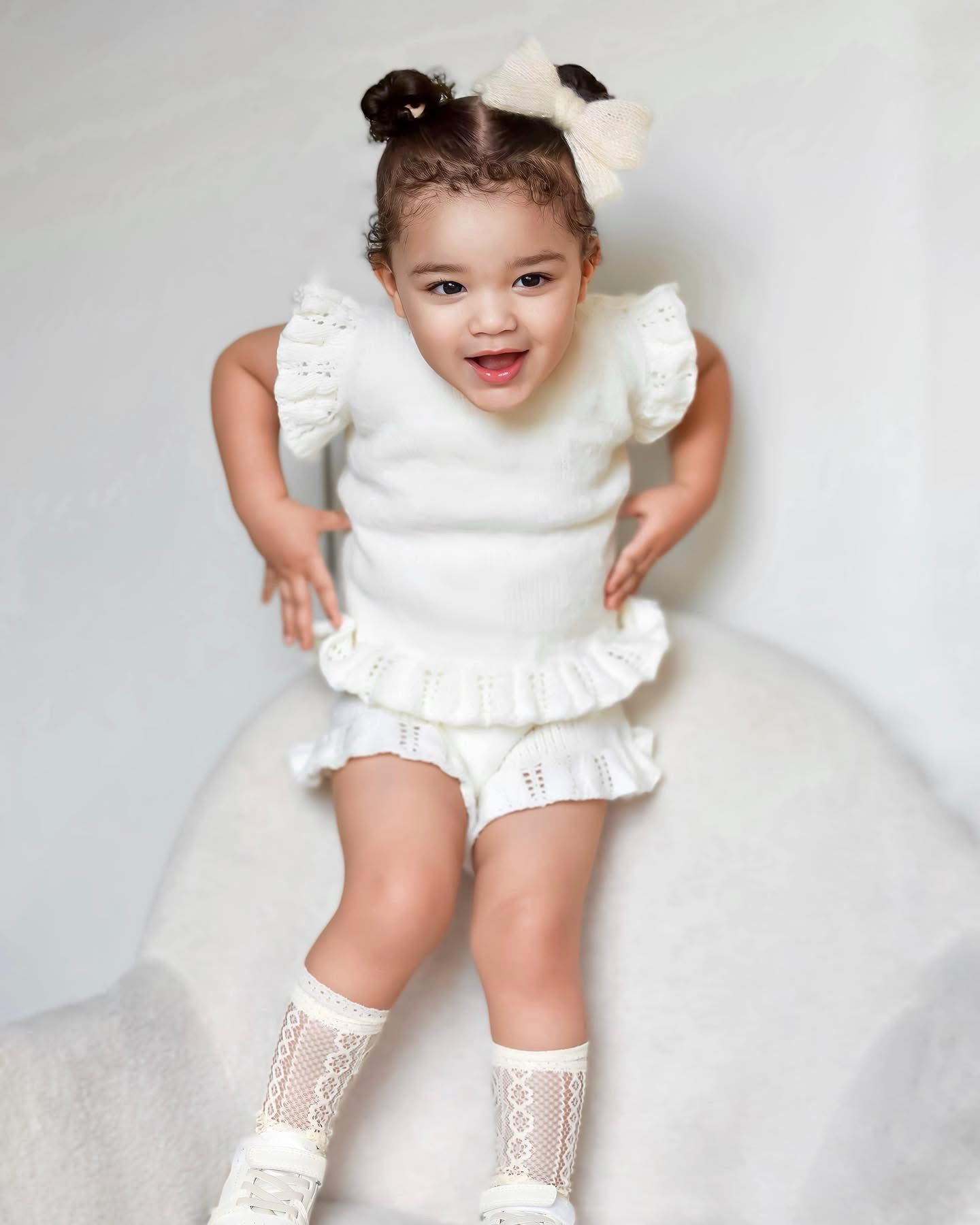 26S - Ziah Knitted Frilly Top