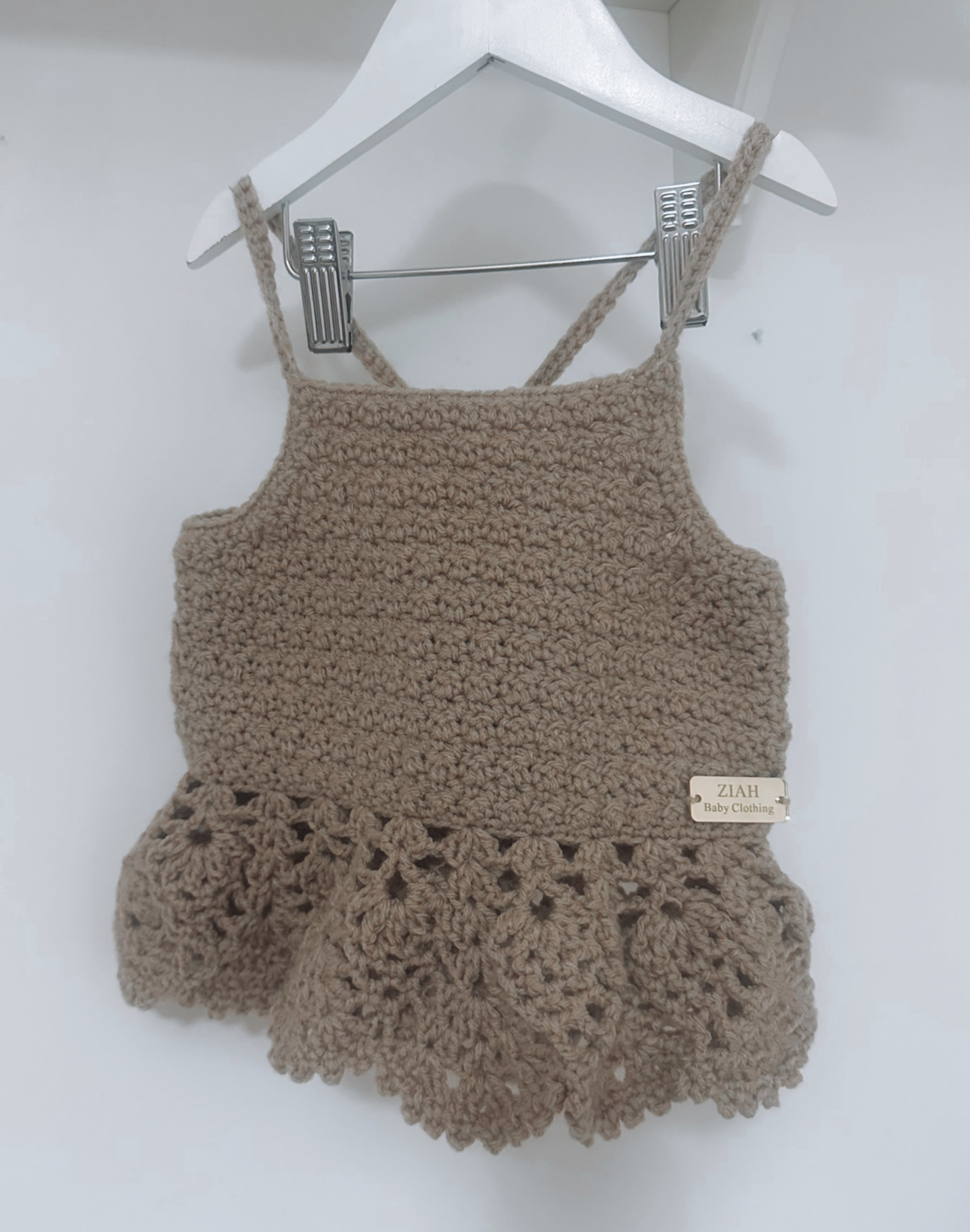 26S - Ziah Detailed Cross Crochet Top
