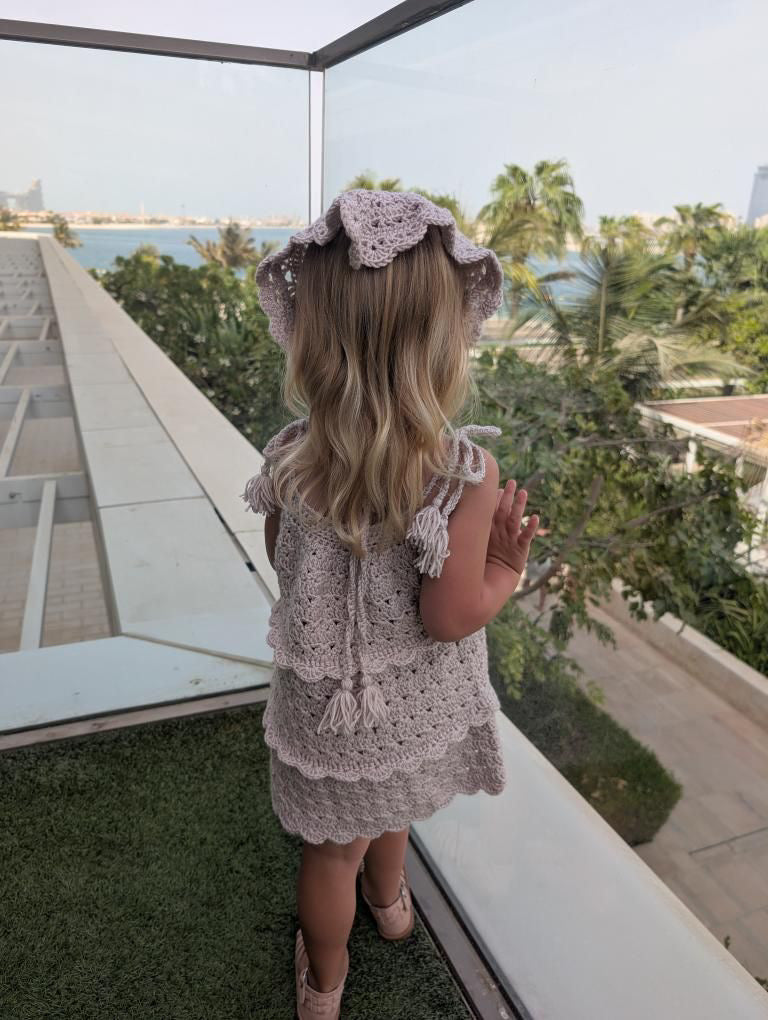 26S - (5-10Years)The Ziah Scallop Detailed Dress