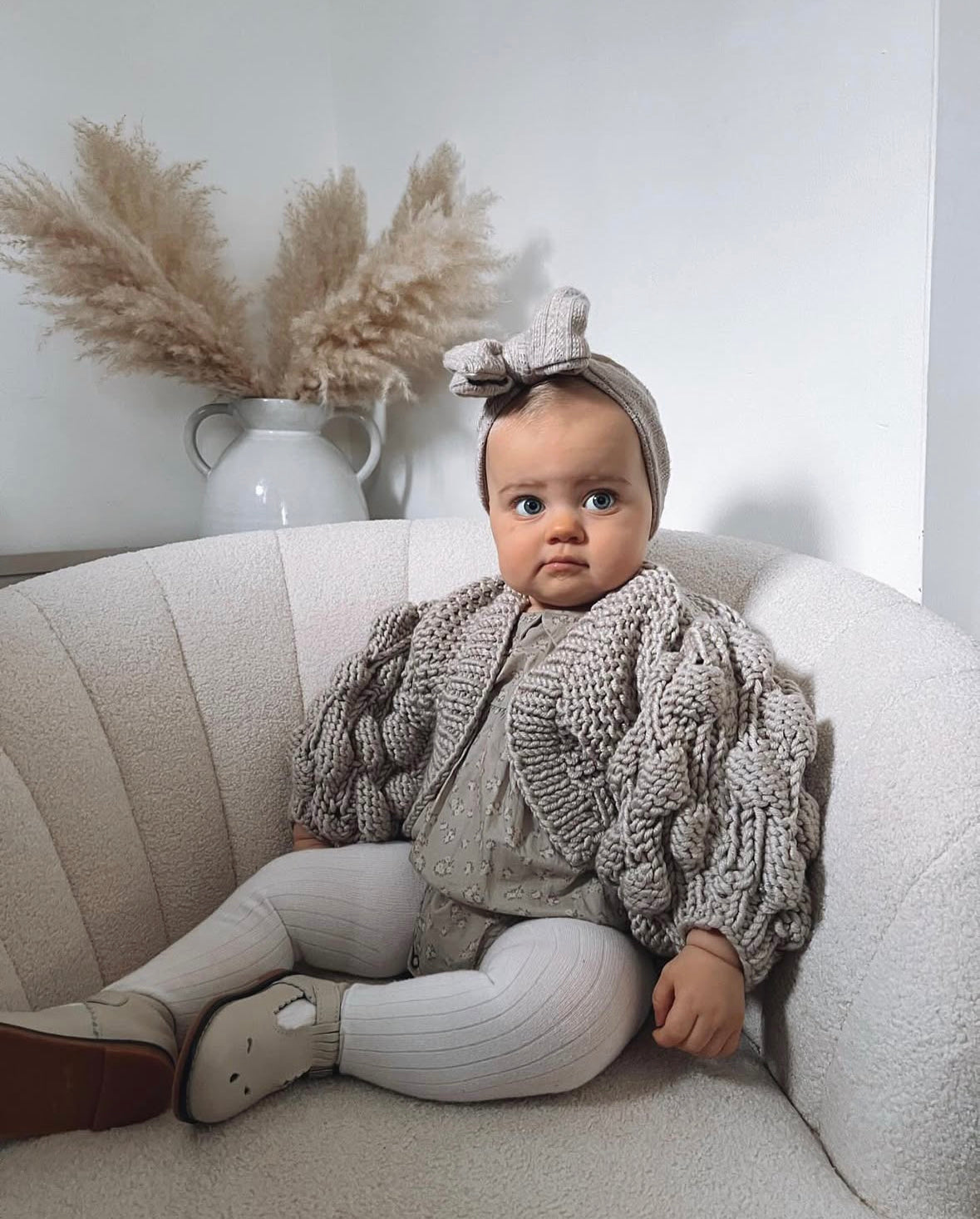 AW1 - Open Bubble Sleeve Cardigan