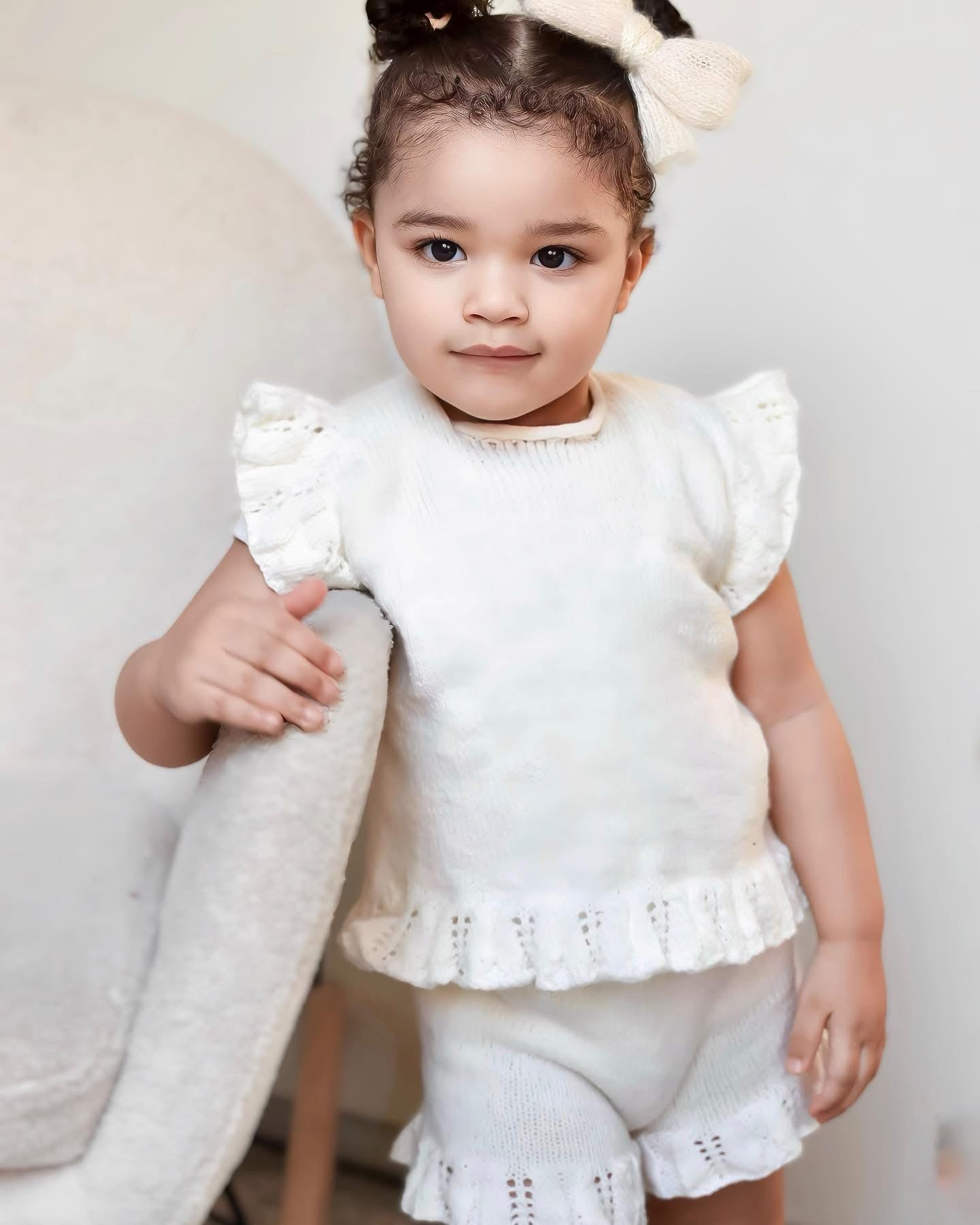 26S - Ziah Knitted Frilly Top