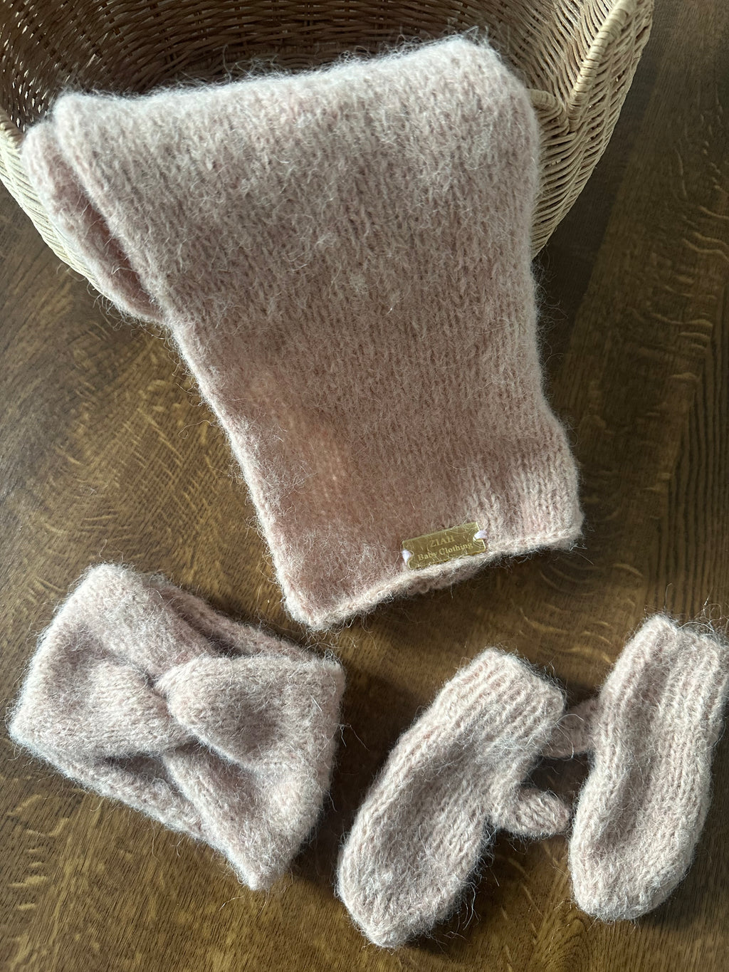 Super Soft Alpaca Scarf Mittens & Headband Ziah Set