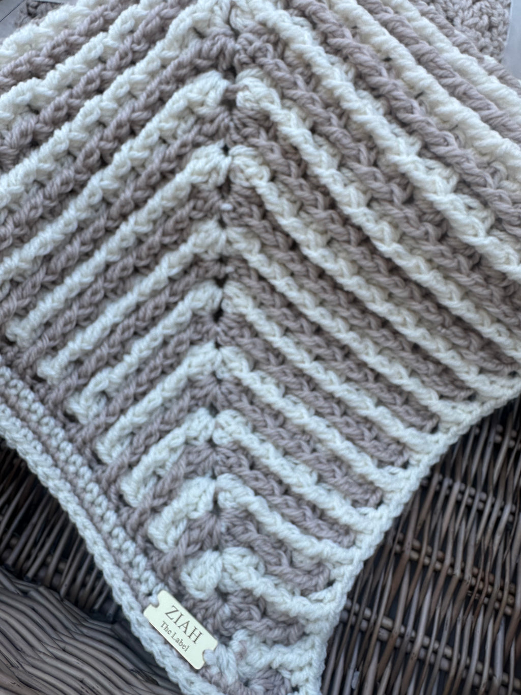 Cream Cloud - Ziah Ridge Blanket