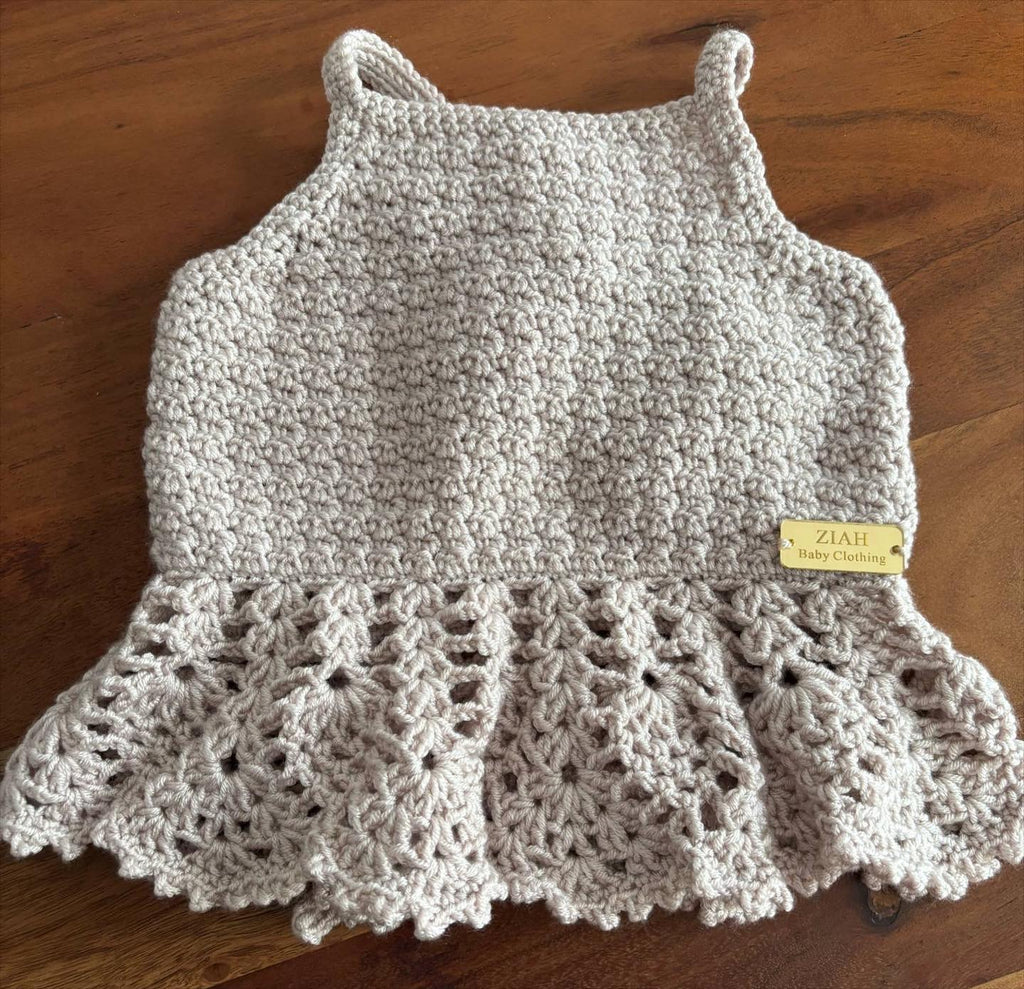 26S - Ziah Detailed Cross Crochet Top